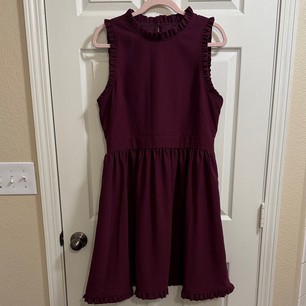 Ruffle Fit and Flare Kate Spade Dress